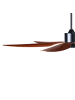 Beliani Deckenventilator mit Licht VERDURE in Braun/Schwarz