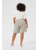 KAFFE curve Shorts KCmille Regular fit in Moonstruck / Black Stripe