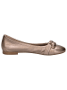 Caprice Ballerina in TAUPE METALLIC