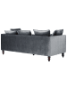 Beliani 13-tlg 3-Sitzer Sofa FENSTAD in Grau/Braun
