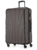 suitline Großer Reisekoffer erweiterbar XL Koffer 4 Rollen TSA 110 L in Titan