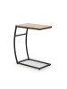 relaxdays Beistelltisch in Holzoptik/ Schwarz - (B)47,5 x (H)58,5 x (T)25 cm