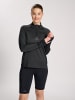 Newline T-Shirt L/S Nwlmesa 1/2 Zip L/S Woman in BLACK MELANGE