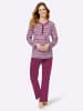 WITT WEIDEN Schlafanzüge in malve+ malve-geringelt