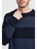 !SOLID Strickpullover SDSergio Crewneck 21301066-ME  Modischer Strickpullover mit Streifen in Blau