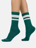 Nur Die  Freizeitsocken Statement Socken mit Stickerei in Mix grün