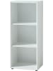 KADIMA DESIGN Aktenregal 3 Ordnerhöhen & Glasauflage (Oben) Büroregal in Weiß