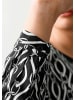Alba Moda Bluse in grafischem Kettendessin in schwarz