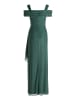 Vera Mont Abendkleid im Glitzer-Look in Green/Grey