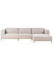 Beliani 4-Sitzer Sofa VENG in Beige - (W) 347 x (H) 84 x (L) 156 cm linksseitig