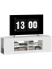 HOMCOM TV Schrank-140L x 35B x 42,5H cm-Weiß