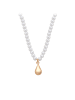 faina Women Necklace in Rose Gold White
