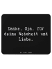 Mr. & Mrs. Panda Mauspad Spruch Opa Weisheit und Liebe mit Spruch in Schwarz