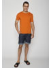 GreenBomb T-Shirt Basic in Schwarzes Heidekraut Orange