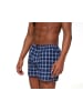 Clark Crown® Web-Boxershorts 6er Pack in blau