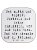 Mr. & Mrs. Panda Untersetzer Tasse Spruch Mutig zu sich selbst s... in Weiß