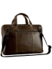 Leonhard Heyden Porto Aktentasche Leder 38 cm graubraun