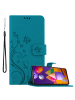 cadorabo Hülle für Samsung Galaxy M31s Blumen Design in FLORAL BLAU