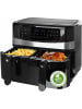 Emerio AF-126672.4 XXL Doppel Heißluft-Fritteuse 2 x 4,5 L Airfryer