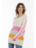 usha BLUE LABEL Strick Pullover in Wollweiss Pink Orange