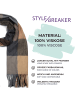 styleBREAKER Schal in Bordeaux-Rosa-Grau