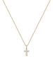 Elli Halskette 585 Gelbgold Kreuz in Gold