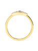Glanzstücke München Ring Allsehendes Auge aus Sterling Silber mit Zirkonia in gelbgold