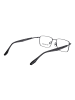 Trussardi Herren Brillenfassung mit Sonnenbrillen-Clip Rechteck Gunmetal