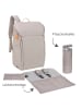Lässig Wickelrucksack Slender Up Backpack in grau