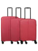 travelite Air Stripe - 4-Rollen-Trolley Set 3 tlg. (navy) in rot