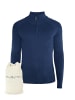 DreiMaster Vintage Strickpullover + Shopping Bag - Set in Dunkelmarine