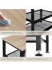 tectake Schuhregal Taunton 80 x 30 x 45,5 cm, Industrial Holz hell, Eiche Sonoma