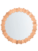 Beliani Wandspiegel ALZON in Braun - (W) 86 x (H) 86 x (L) 5 cm