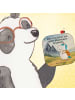 Mr. & Mrs. Panda Glasuntersetzer Einhorn Bergsteiger Design mit ... in Weiß