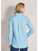 MADELEINE Elegante Langarmbluse mit Hemdkragen in bleu