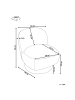 Beliani Sessel AYLO in Weiß - (W) 60 x (H) 65 x (L) 70 cm