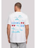 F4NT4STIC T-Shirt Happy New Year Level Up 23 Front in weiß