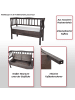 MCW Sitzbank H207 mit Staufach, Weiß, shabby