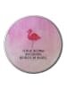 Mr. & Mrs. Panda Zuckerdose Flamingo Classic mit Spruch in Aquarell Pink