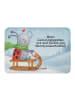 Mr. & Mrs. Panda Kühlschrank Magnet Smörle Rodeln Design mit Spruch in Weiß