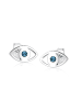 Elli Ohrringe 925 Sterling Silber Evil Eye in Blau