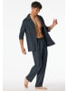 Schiesser Pyjama lang für Herren in graphite