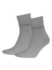 Sympatico Kurzsocken 2er-Pack S43096 in mittelgrau (03)