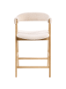 Beliani 2-tlg Barhocker DAY in Beige/Braun