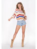 IZIA Women Cardigan in offwhite multicolor