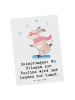 Mr. & Mrs. Panda Postkarte Skispringen Kunstflug mit Spruch in Weiß