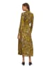 Betty Barclay Hemdblusenkleid mit Bindegürtel in Brown/Yellow