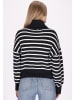 DreiMaster Maritim Damen Cardigan in Marine Wollweiss