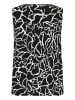 Kaffe Ärmellose Bluse KAciara Regular fit in Black Deep W. Chalk Print