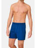 Schiesser Boxershorts Singel-Jersey in Blau / Schwarz